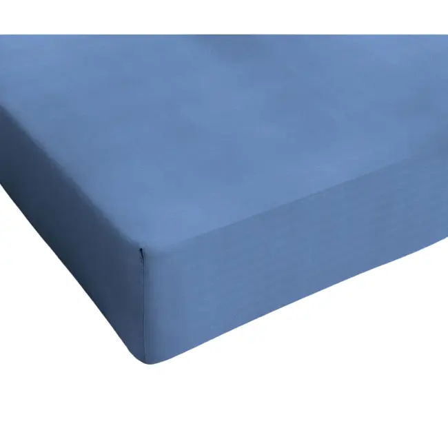 Hoeslaken - katoen - blauw