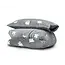 Teddy Fleece kinderdekbedovertrek - Glow in the dark - Spookjes - Grijs - 140x220 + 60x70 cm