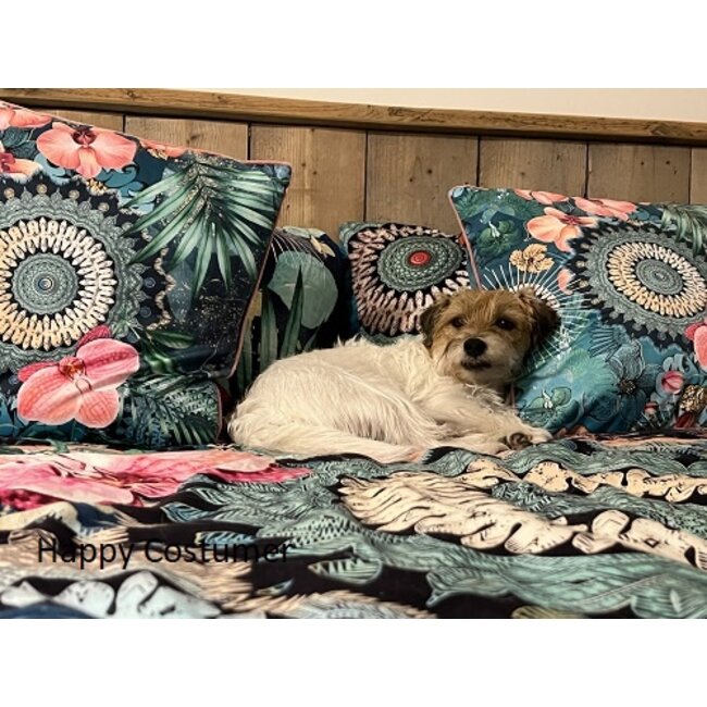 Katoen satijn dekbedovertrek Valdez