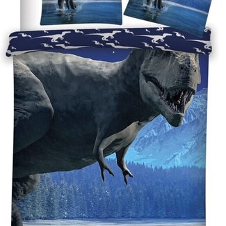 Jurassic World Dinosaurus dekbedovertrek T-rex - microvezel - eenpersoons