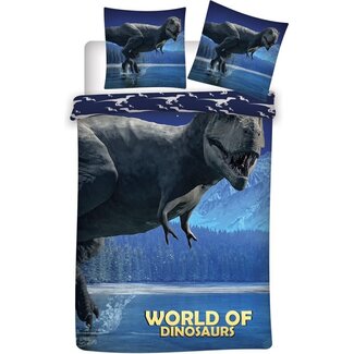 Jurassic World Dinosaurus dekbedovertrek T-rex - microvezel - eenpersoons