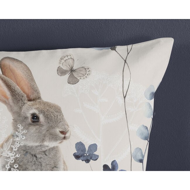Katoen kinderdekbedovertrek Konijn Ravi - 140x220 + 60x70 cm