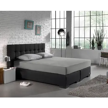 Antraciet / Grijs hoeslaken