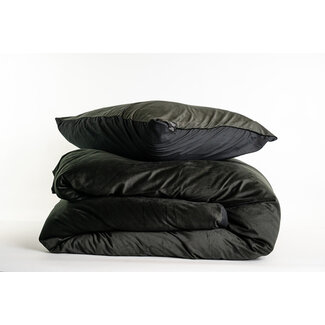 Sleeptime Velvet dekbedovertrek - zwart