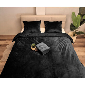 Sleeptime Velvet dekbedovertrek - zwart
