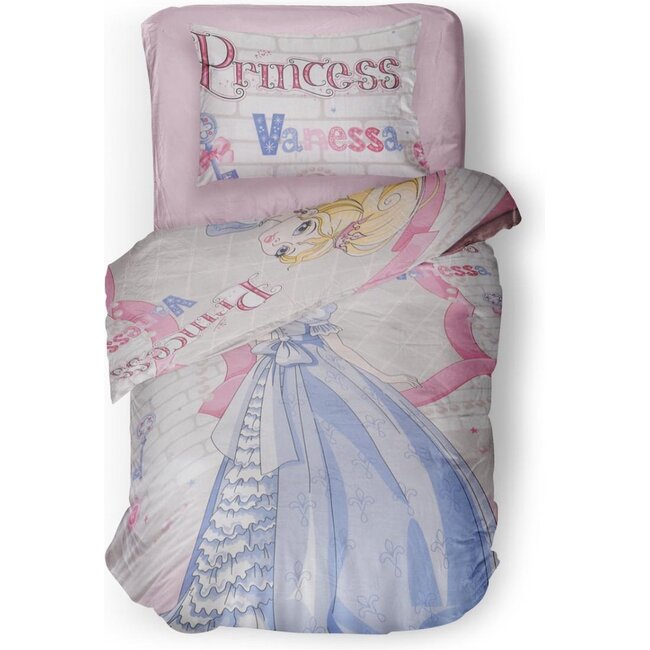 Katoen kinderdekbedovertrek Crown - eenpersoons