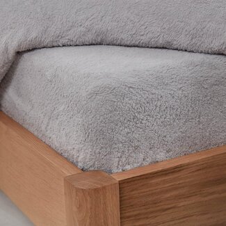 .Teddy by Decoware® Teddy fleece hoeslaken - grijs