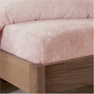 .Teddy by Decoware® Teddy fleece hoeslaken - roze