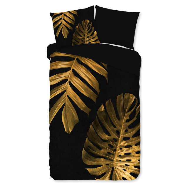 Dekbedovertrek Monstera gold - microvezel