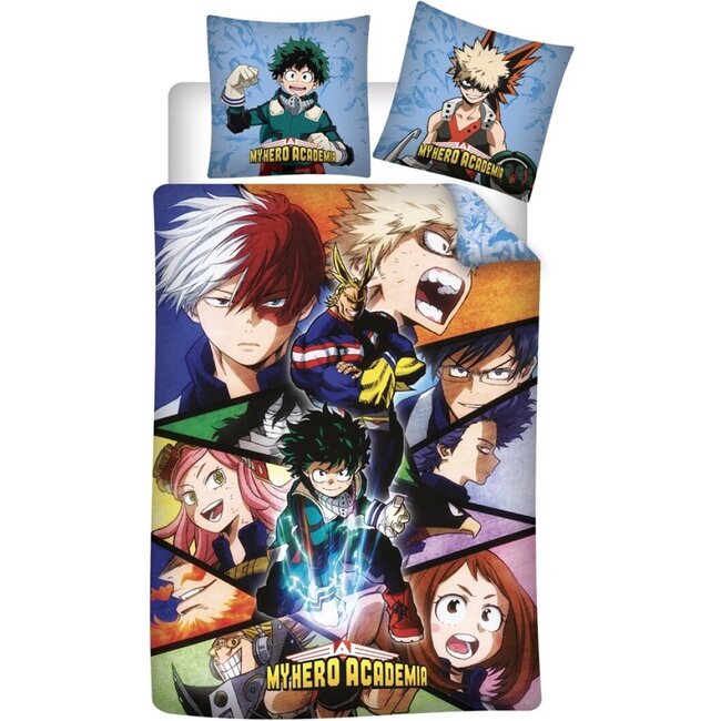 My Hero Academia dekbedovertrek - microvezel - 140x200 + 65x65 cm