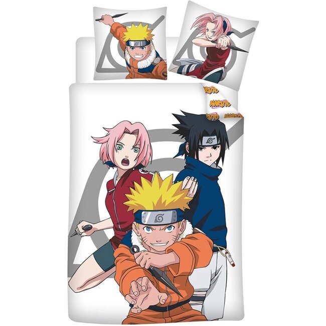 Naruto dekbedovertrek Uzumaki - polykatoen - 140x200 + 65x65 cm