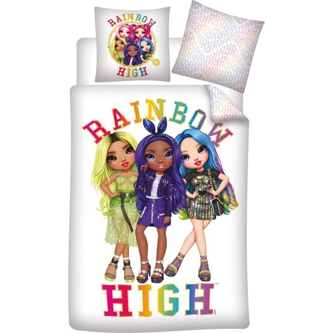 Rainbow High dekbedovertrek - microvezel - 140x200 + 65x65 cm