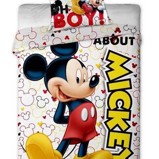 Disney & Licentie Mickey Mouse dekbedovertrek Mickey About - microvezel - eenpersoons