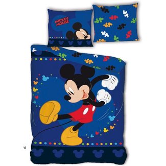 Disney & Licentie Mickey Mouse dekbedovertrek dansen - microvezel - eenpersoons