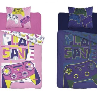 Holland Glow in the dark dekbedovertrek Game roze - katoen - eenpersoons