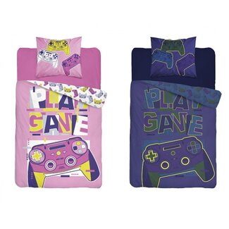 Holland Glow in the dark dekbedovertrek Game roze - katoen - eenpersoons