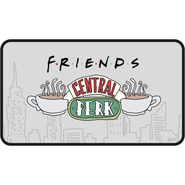 Friends Deurmat Central Perk 40 X 70 Cm Rubber/polyester Grijs