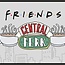 Friends Friends Deurmat Central Perk 40 X 70 Cm Rubber/polyester Grijs