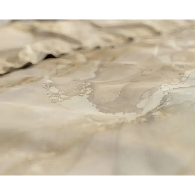 Katoensatijn dekbedovertrek Botticino taupe