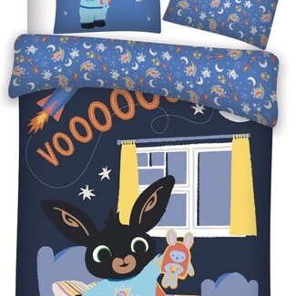 Bing Bunny Katoen kinderdekbedovertrek welterusten - eenpersoons
