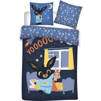Bing Bunny Katoen kinderdekbedovertrek welterusten - eenpersoons