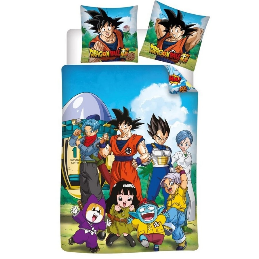 Dragon Ball Z dekbedovertrek Capsule 8 - polykatoen - 140x200 + 65x65 cm