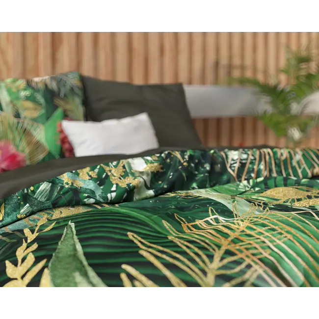 Katoen satijn dekbedovertrek Mentha