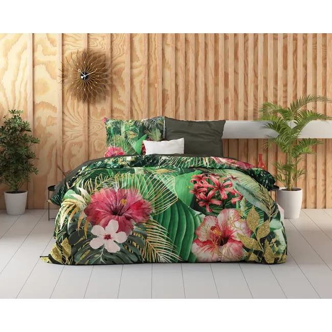 Katoen satijn dekbedovertrek Mentha