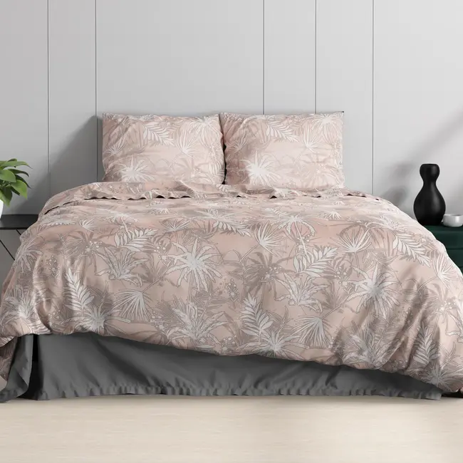 Katoen Satijn dekbedovertrek Floor