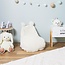 Home deco kids Kinder zitzak van imitatiebont wit voor kinderkamer