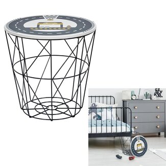 Home deco kids Speeltafel en opbergdraadmand in één - Garage