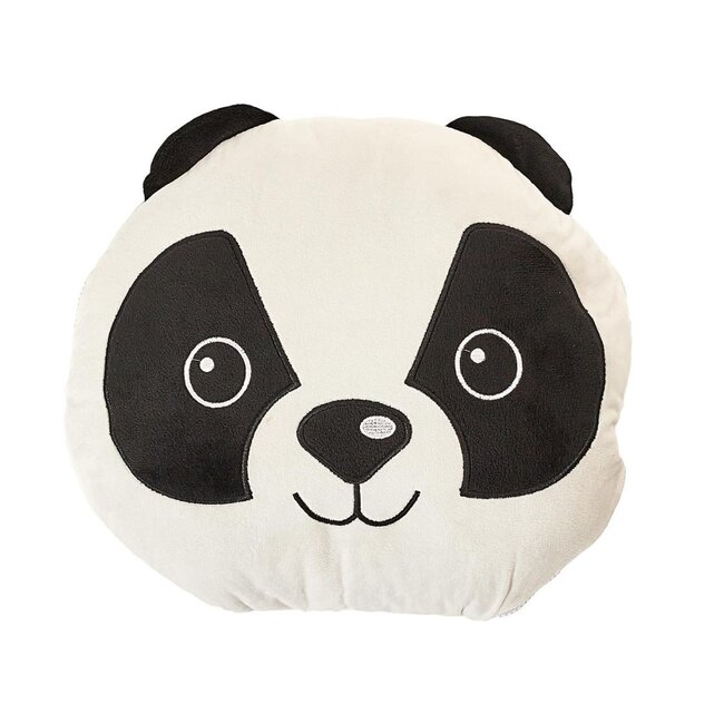 Logeerdeken 150x110 cm zwart panda - opvouwbaar