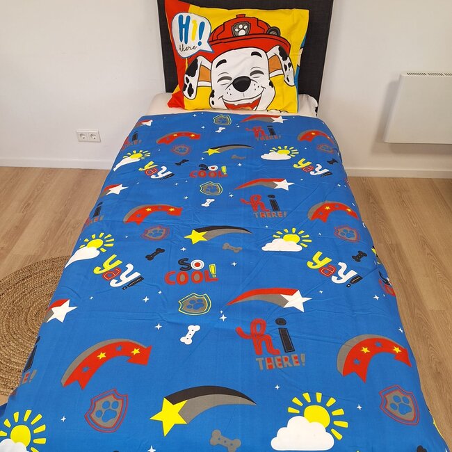 Paw Patrol dekbedovertrek Pass it on - microvezel - 140x200 + 60x70 cm