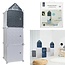 Home deco kids Opbergkubus My Little heros - 3 stuks 30x30 cm - blauw grijs