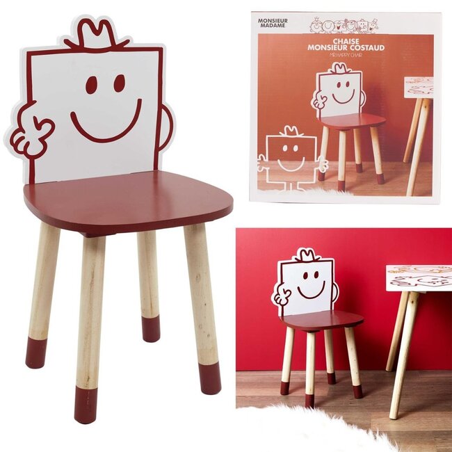 Kinderstoel Monsieur Costaud - rood