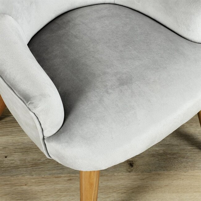 Kinderfauteuil met armleuningen - grijs