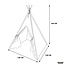 Tipi tent speeltent Monsieur Heureux