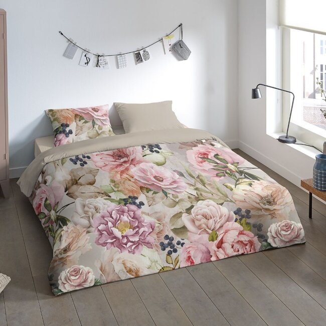 Dekbedovertrek Jin bloemen - Microvezel