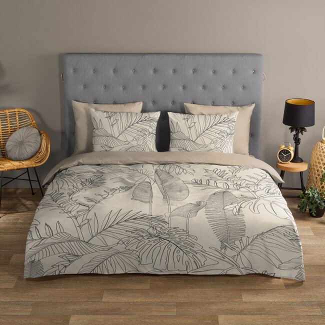 Katoen dekbedovertrek  jungle leaves