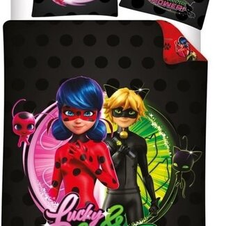 Miraculous Miraculous ladybug dekbedovertrek Ladybug & Black - blended katoen - eenpersoons