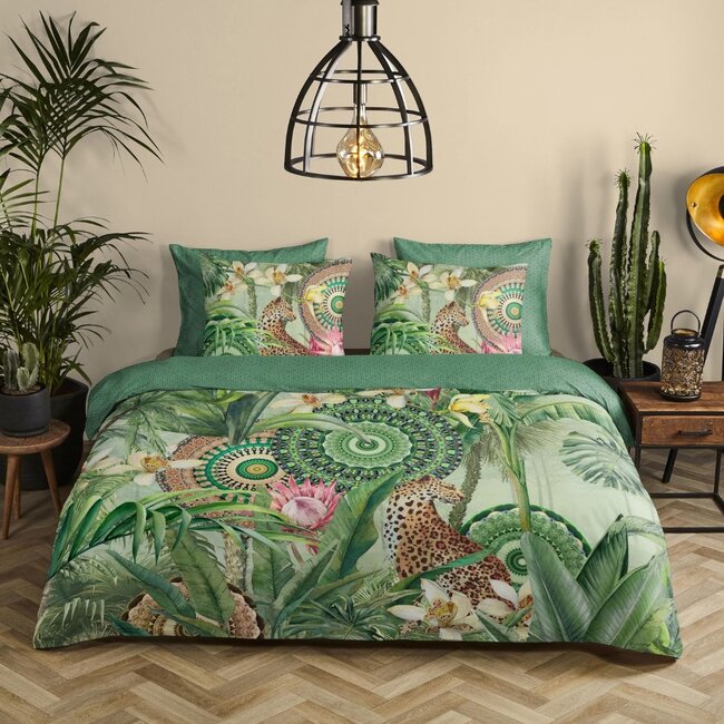 Katoen satijn dekbedovertrek Abhita