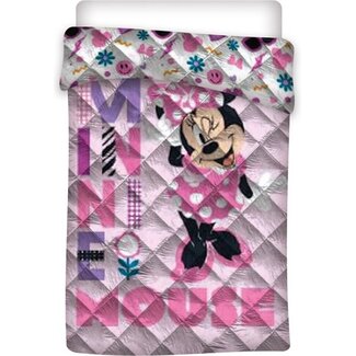 Disney & Licentie Kinderdekbed zonder overtrek Minnie Mouse - bloemen - eenpersoons