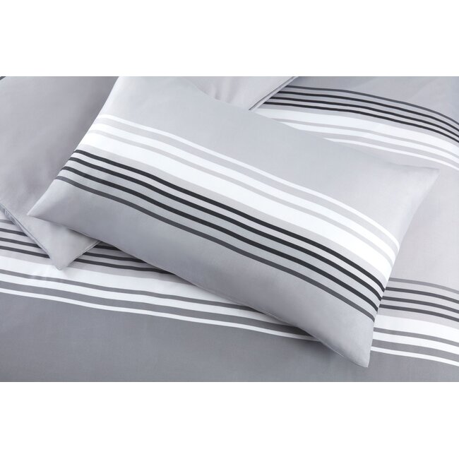 Microvezel dekbedovertrek Chicago - grijs