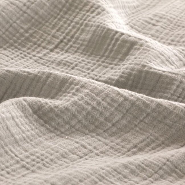 Katoen percal dekbedovertrek Rome - Zand - Mousseline