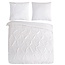 Dekbedovertrek Wit met Plooidesign – Microvezel