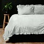 Sleeptime Velvet dekbedovertrek ruffles - cappuccino wit