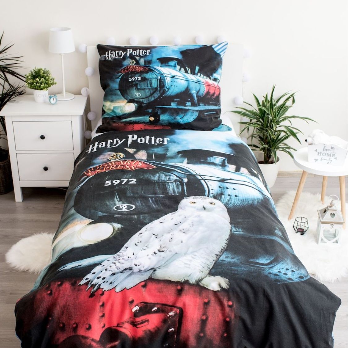 Harry Potter dekbedovertrek Hogwarts Express 111HP - katoen - 140x200 + 70x90 cm