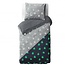 Teddy Fleece kinderdekbedovertrek - Glow in the dark - Spookjes - Grijs - 140x220 + 60x70 cm