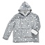 Home deco kids Hoodie kinderen - grijs met sterren - glow in the dark