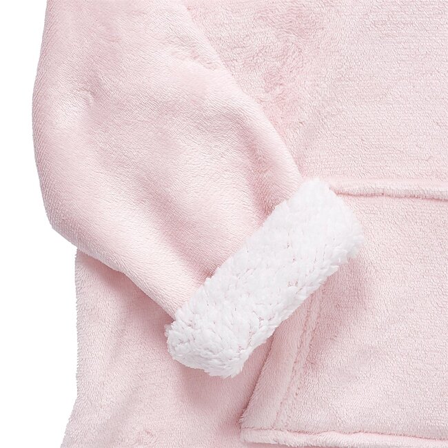 Kinder hoodie unicorn - lichtroze met unicorn capuchon